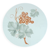 Dessous de plat,  plateau en faïence, motif raisin