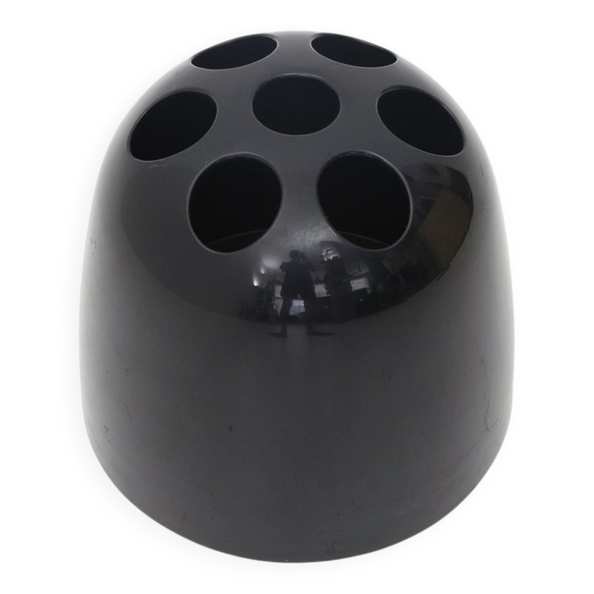 Dedalo Black Umbrella Stand by Emma Gismondi Schweinberger for Artemide, 1960s