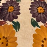 Dish and 12 dessert plates Gien, Benodet model, 1950