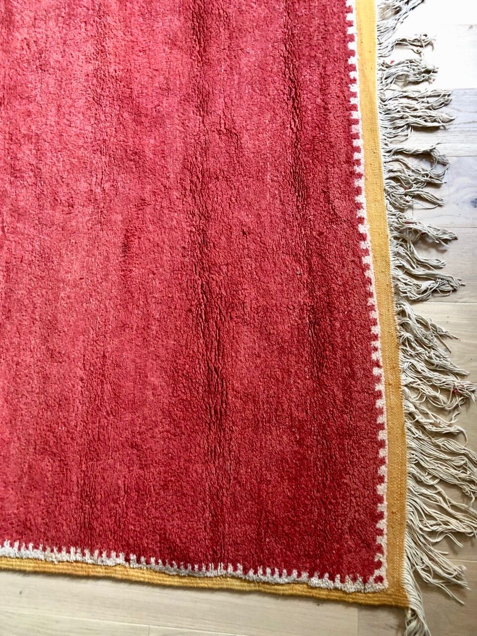 Vintage carpet red 1950