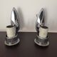 Paire d'appliques chrome