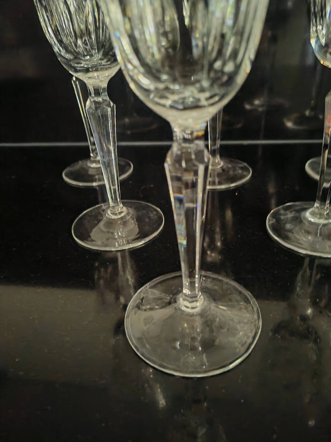 Cut Champagne flutes