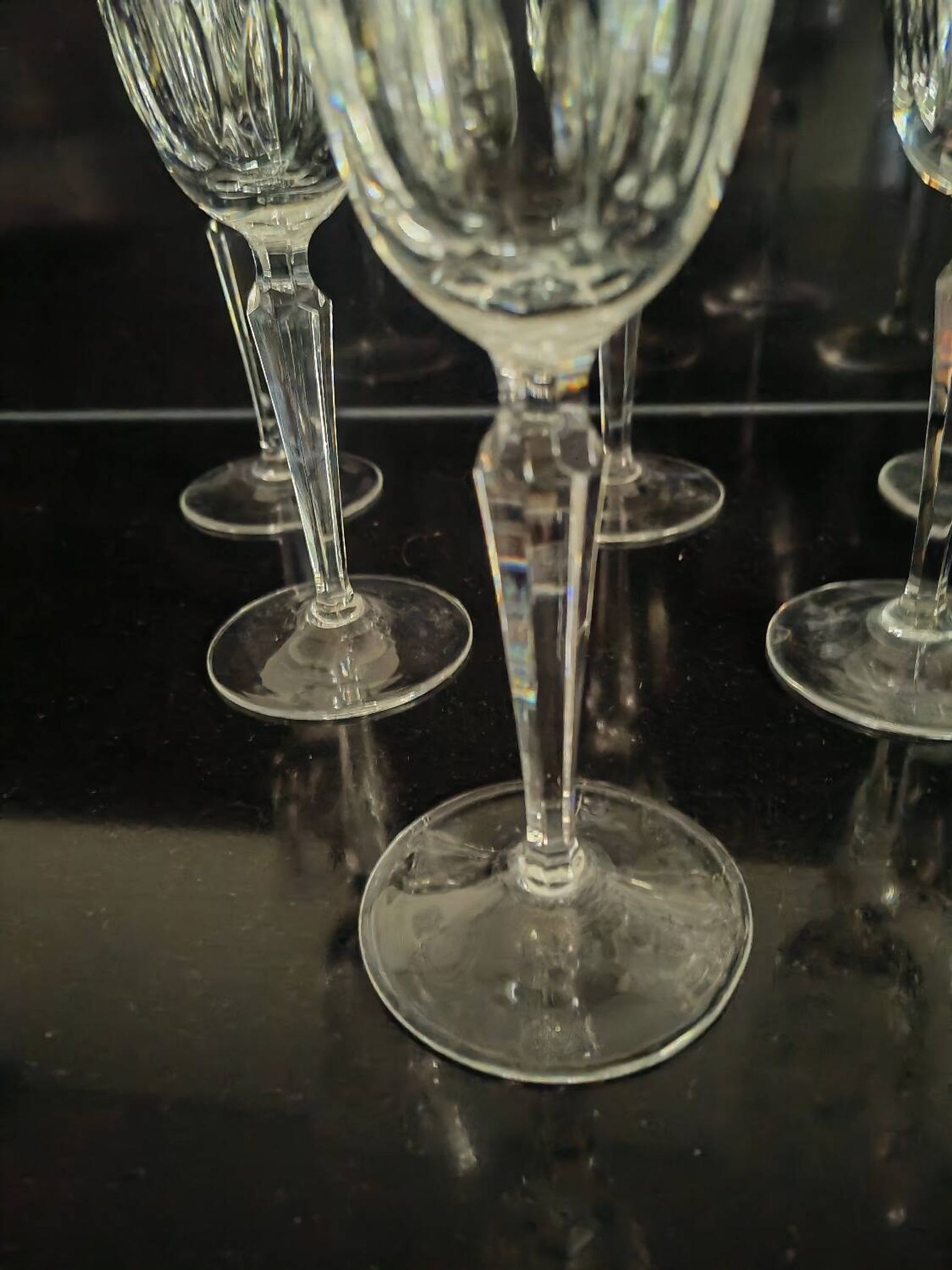 Cut Champagne flutes