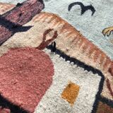 Vintage Egyptian Tapestry Ramsès Wissa Wassef circa 1960