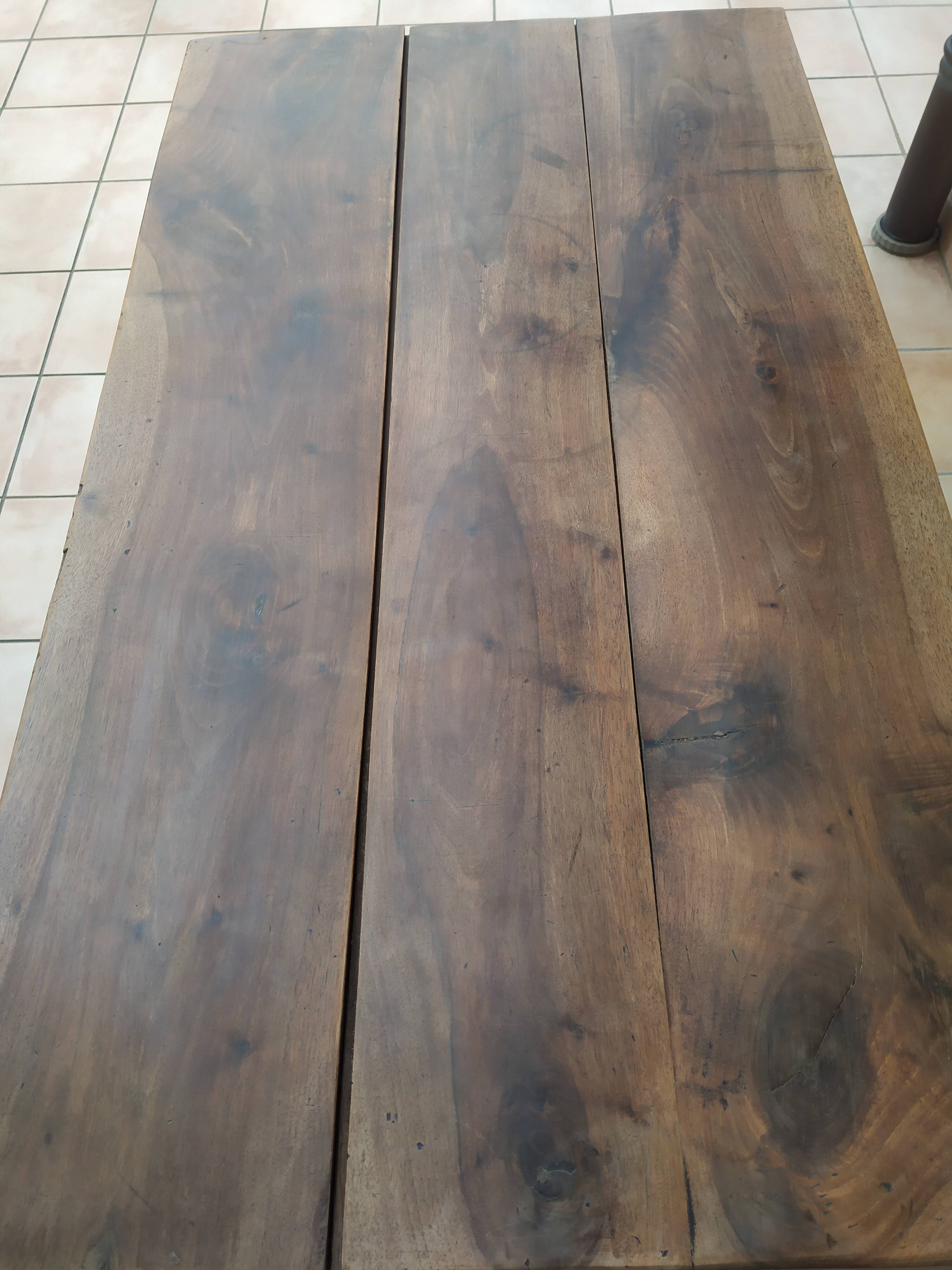 Walnut farmhouse table