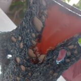 Old fatlava vase, Vallauris style