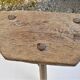 Tabouret de traite ancien en bois