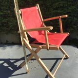 Petit fauteuil d’enfant pliant en toile plage