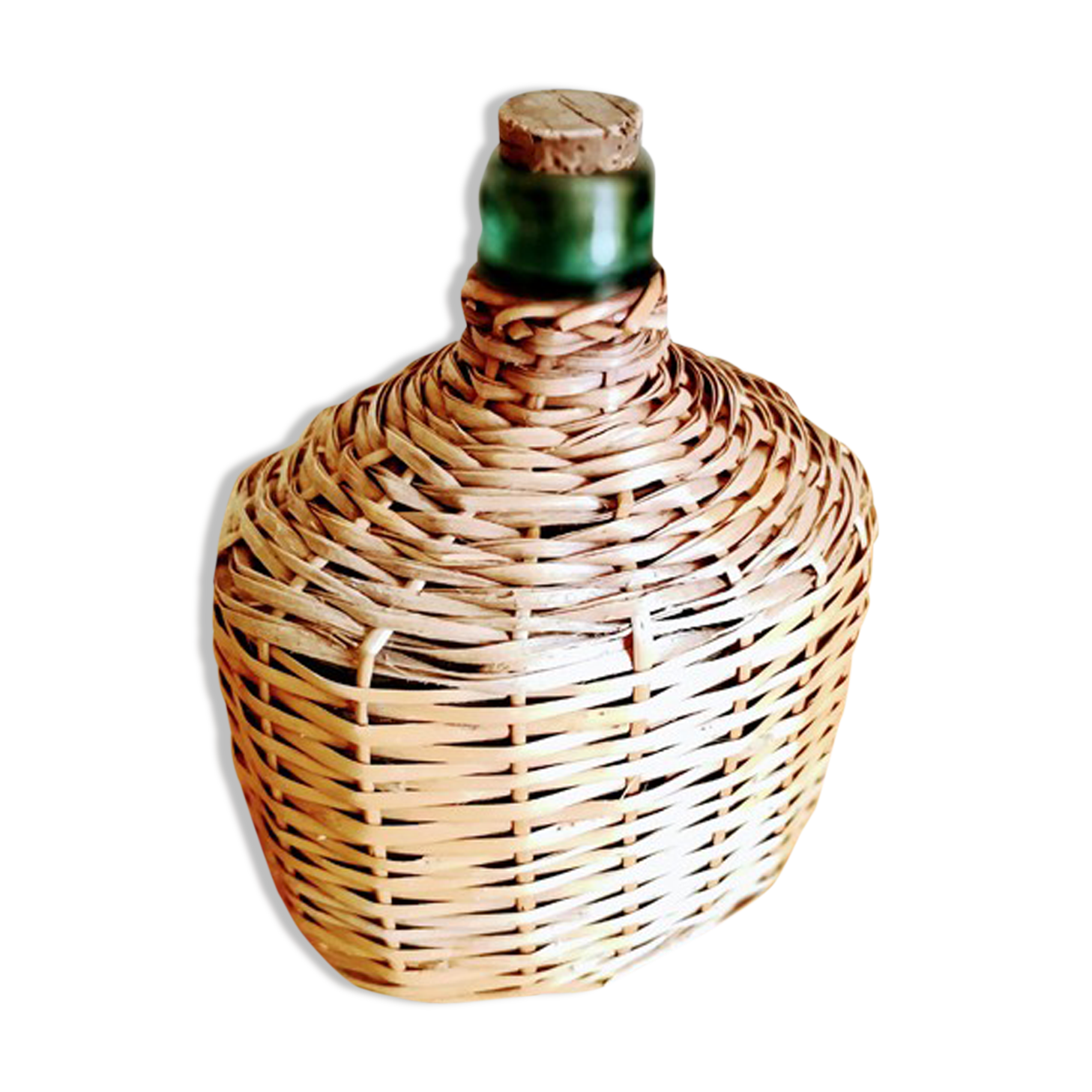 Demijohn wicker bottle
