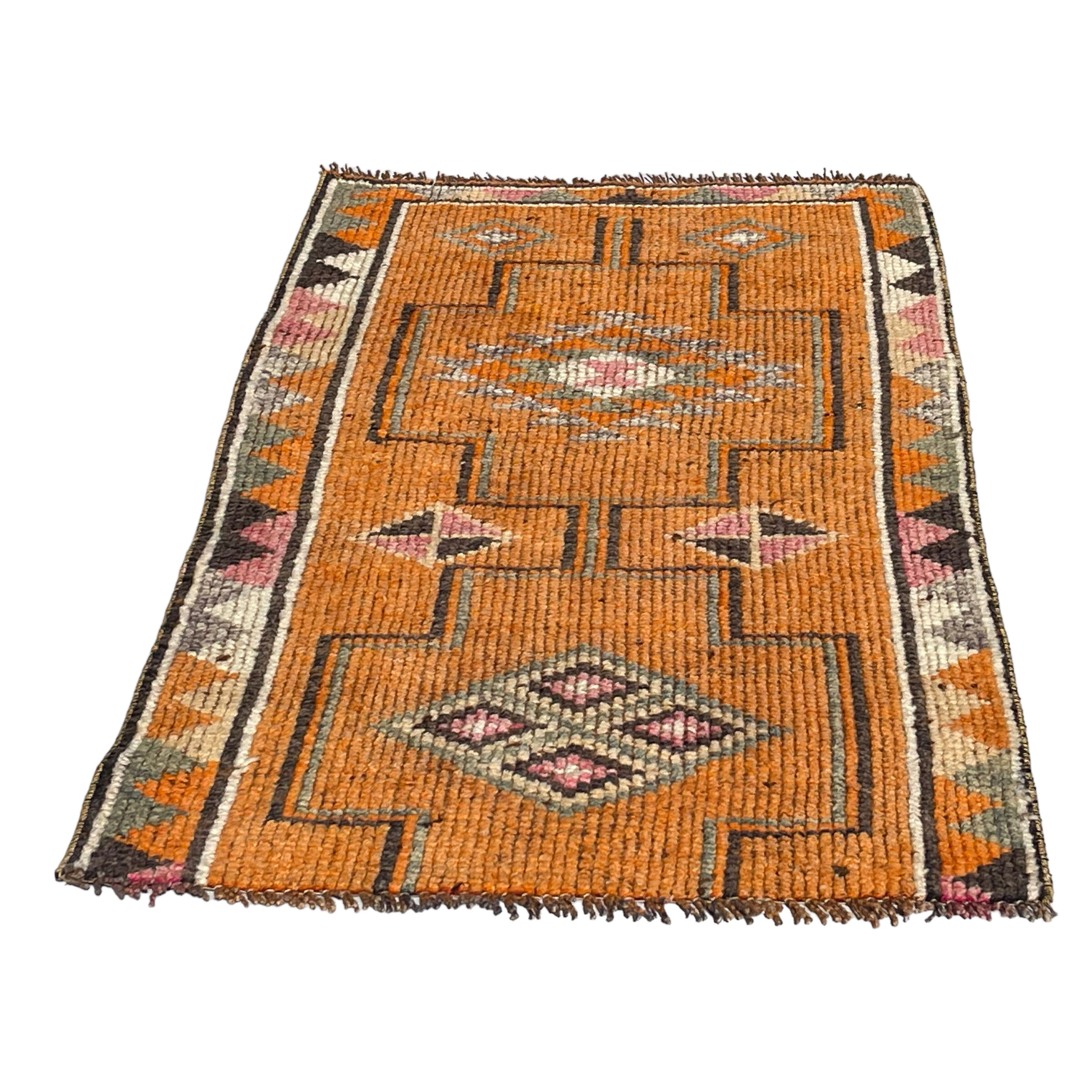 Traditional vintage kurdish herki rug 160 x 87 cm