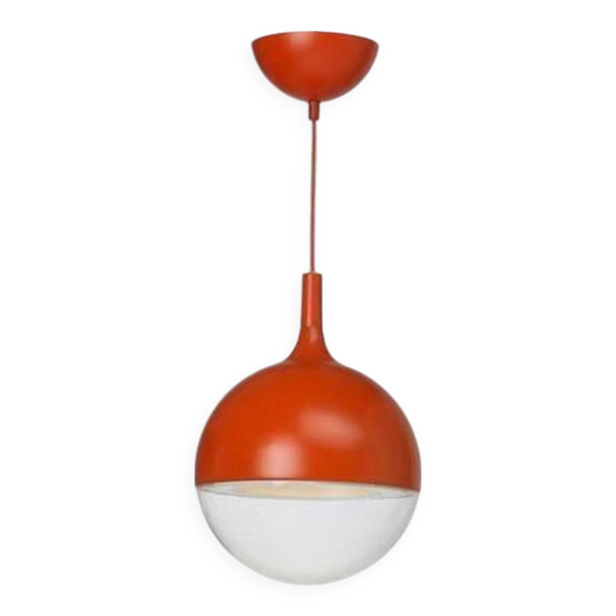 Vintage Ikea Väster Orange Space Age Pendant Lamp 1990 - Knut Hagberg Design