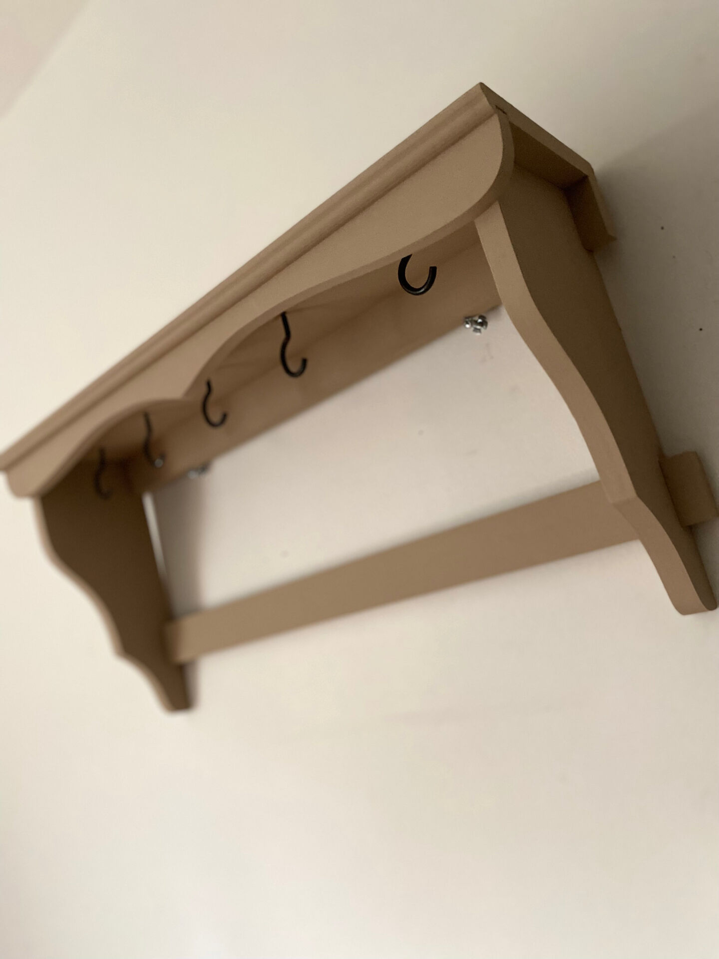 Antique wooden wall shelf