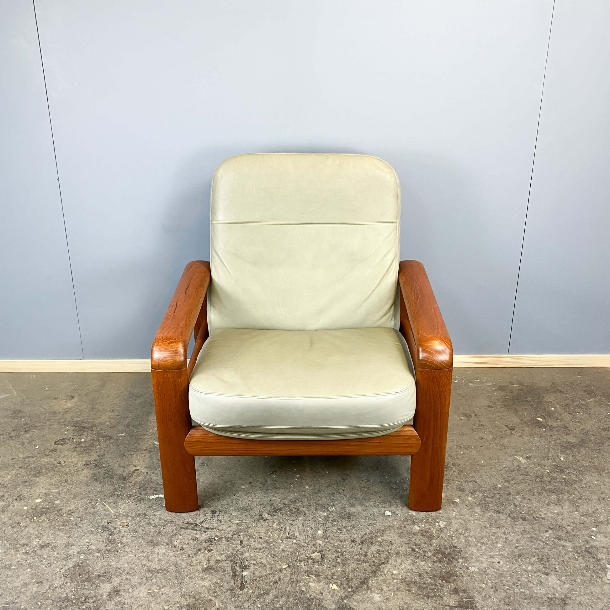 Seating set by Dyrlund, teak and leather, 1960s