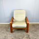 Seating set by Dyrlund, teak and leather, 1960s