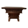 Table console en chêne sculpté XX siècle