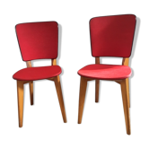 Paire de chaises années 60