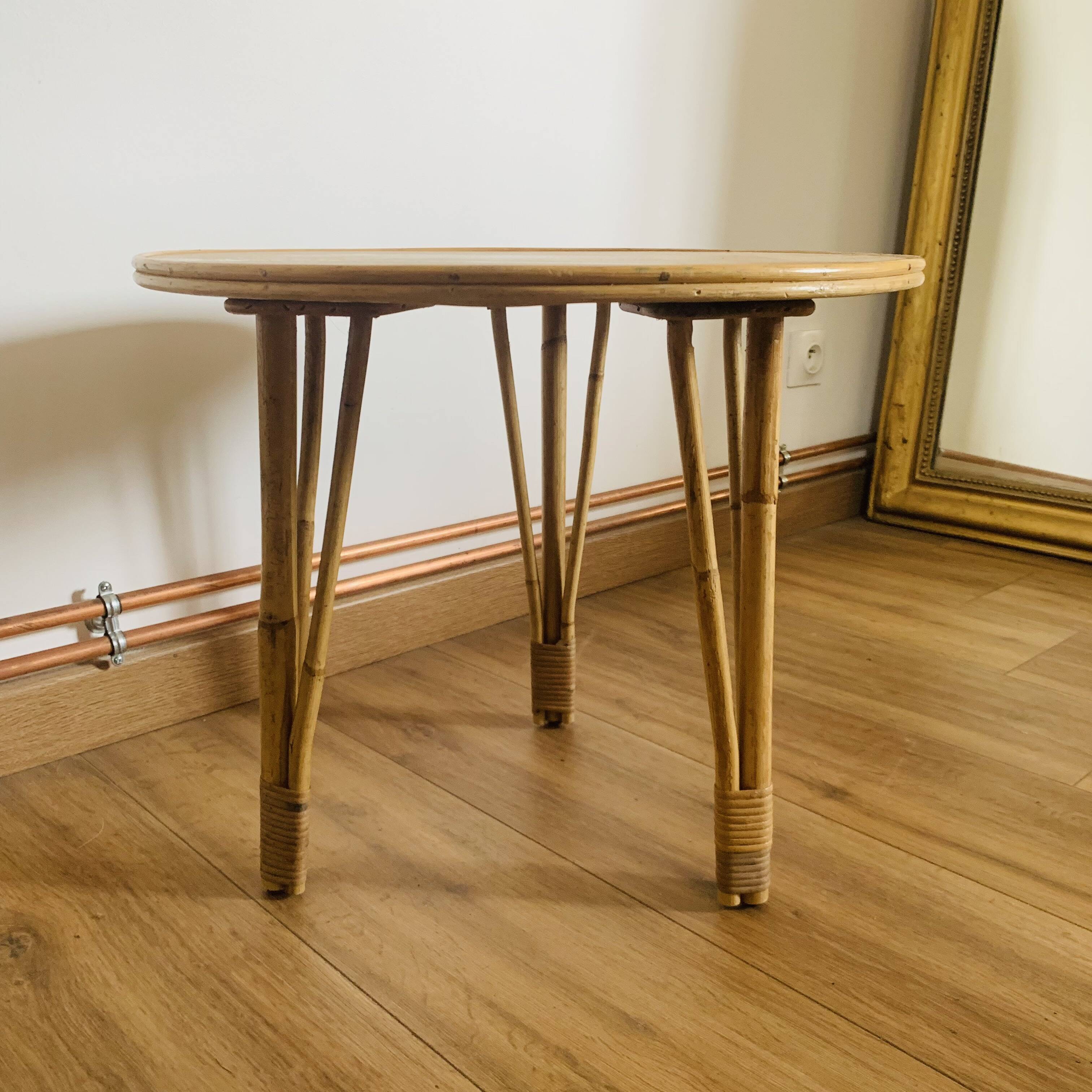 Vintage 60s tripod coffee table