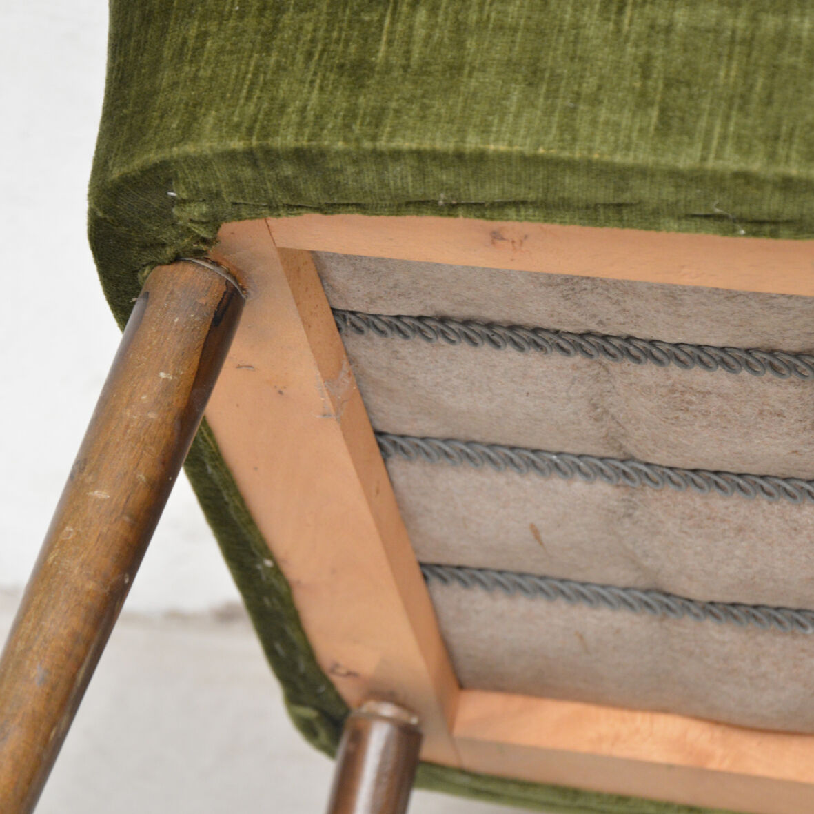 Velvet cocktail chair, 1960