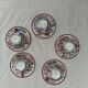 Vintage Japanese tea/coffee service, egg shell porcelain & enamels for 5 people.