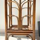 Vintage rattan plant stand in Art Deco style