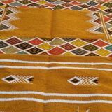 Handmade Berber kilim rug made of natural wool