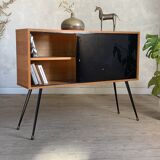 Vintage oak display cabinet bookcase