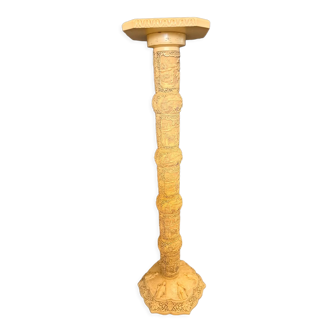 Chinese carved resin column