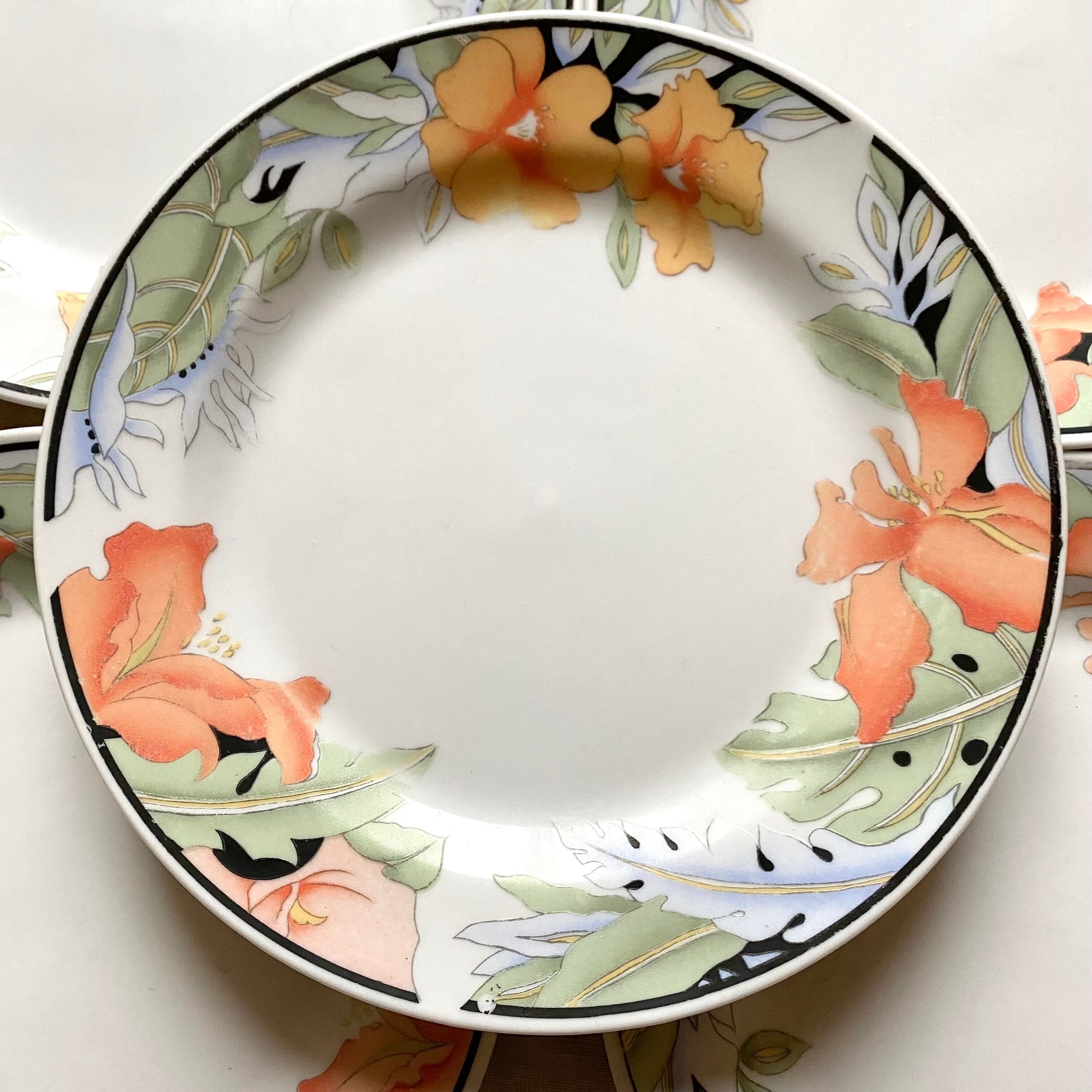 Assietets à dessert années 80