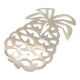 Vintage pineapple trivia in silver metal