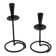 Pair of wrought iron candlesticks 1960