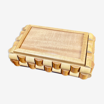 Wooden and bamboo box