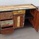 Colorful wooden sideboard
