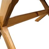 Vintage dining table pinewood 1960 minimalist dining table