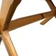 Vintage dining table pinewood 1960 minimalist dining table