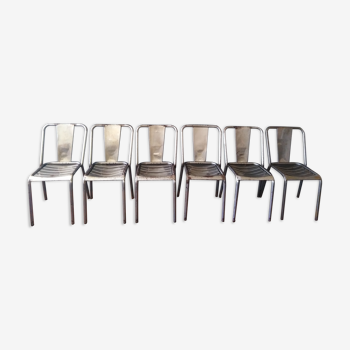 6 Tolix bistro chairs