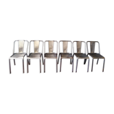 6 Tolix bistro chairs