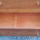 Vintage chest of drawers in golden oak from the 50s with 3 drawers and spindle-legged shelf