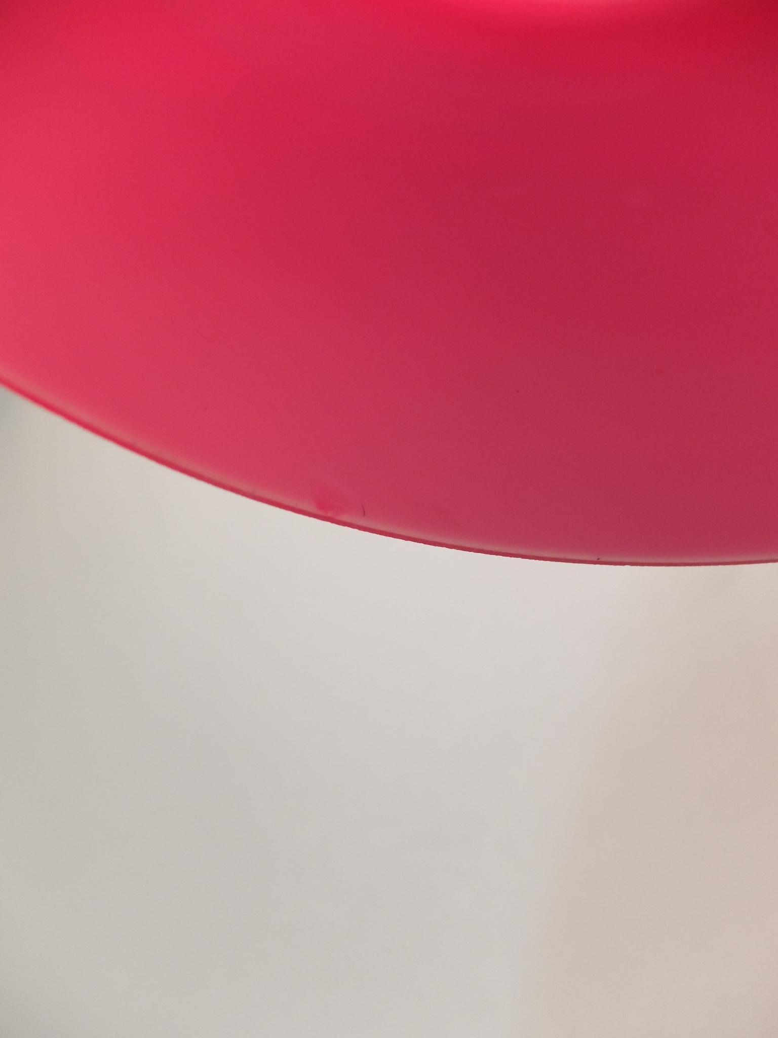 Suspended signed red glass Putzler