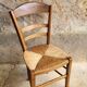 Chaise paillée & bois