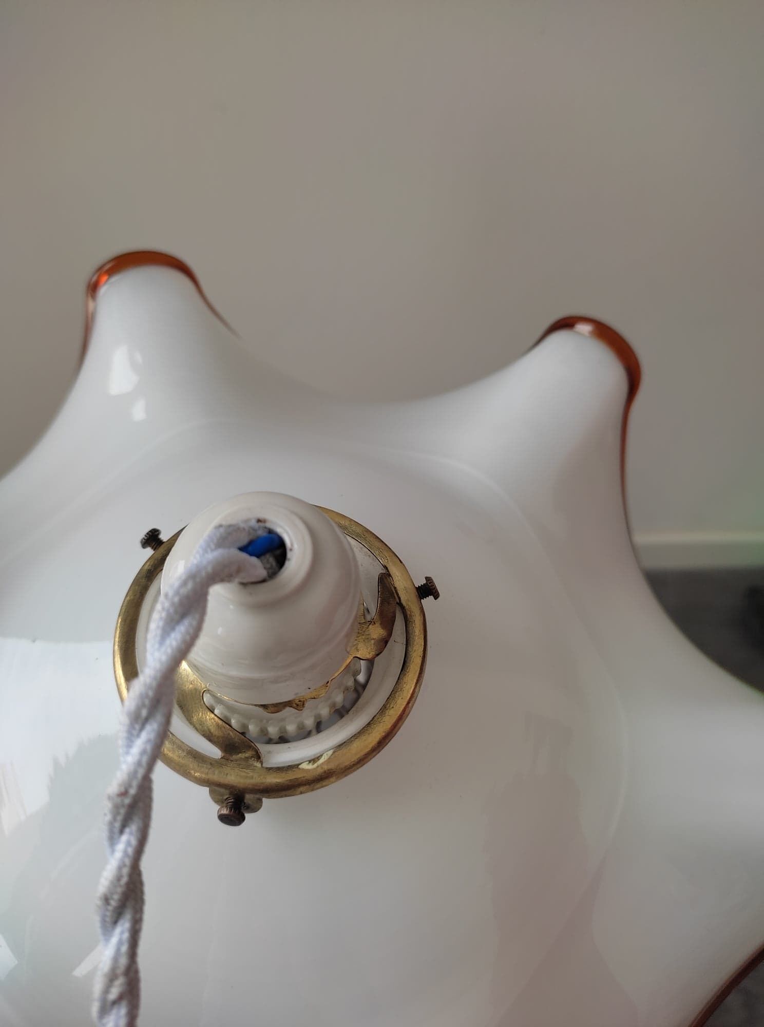 Murano glass pendant lamp style "fazzotello" 70s