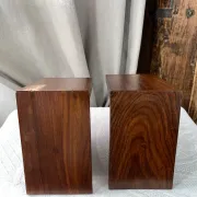 Pair of bookends, solid wood photo frames