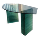 Vintage glass desk / contemporary design desk