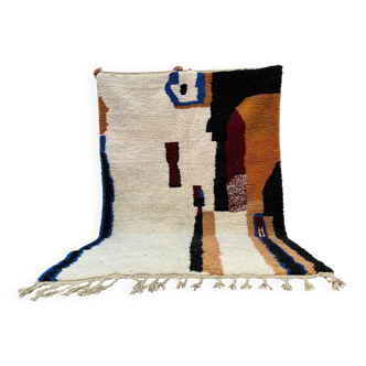 Handmade wool rug Morocco 2.5 x 1.5 m