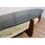 Vintage coffee table by Hugues Poignant 1960