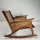 Mid-Century Modern Cane Rocking Chair, 1950s