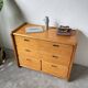 1980s pine chest of drawers