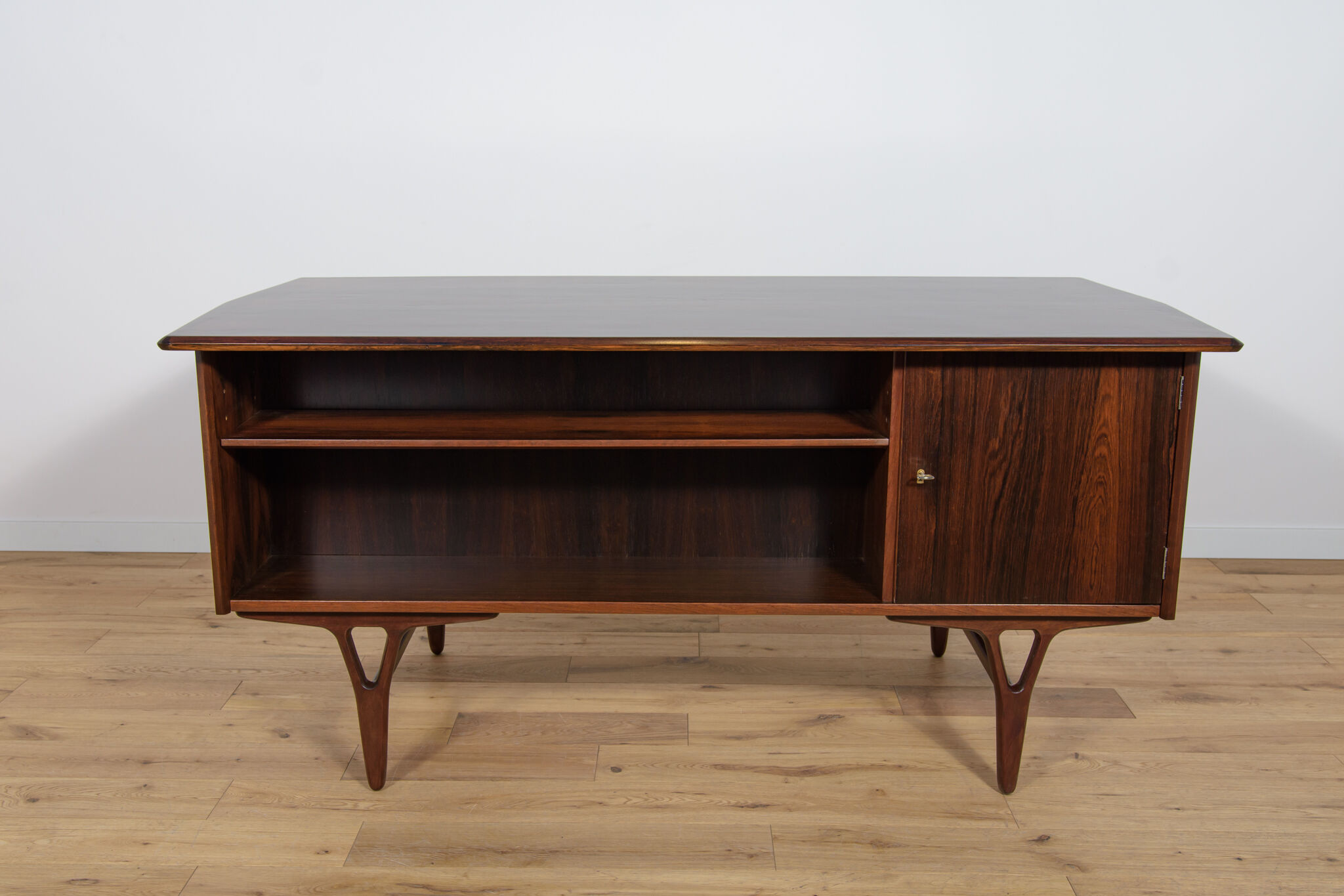 Mid-Century Freestanding Rosewood Desk, 1960s