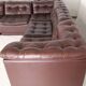 Modular leather sofa