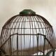 Octagonal bird cage made of wood and wire around 1920