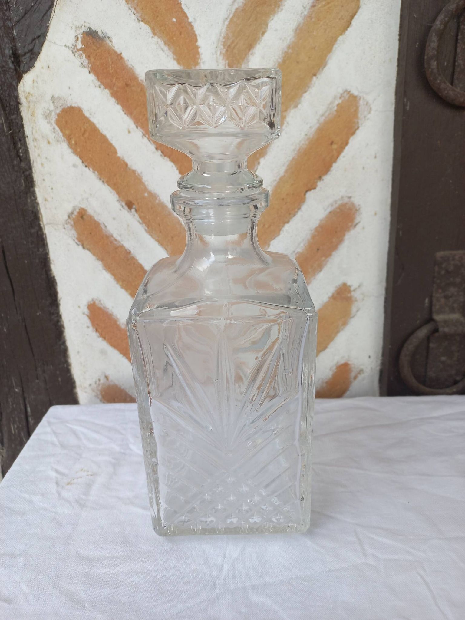 Carafe à whisky vintage "épis"